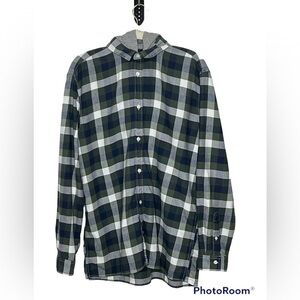 Jack & Jones Hooded Button Down Checkered Shirt Sz XL